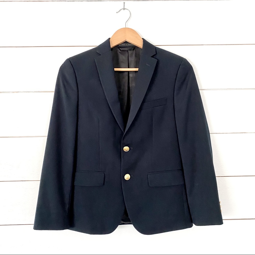 Lauren Ralph Lauren Navy Blue Blazer Gold Buttons
